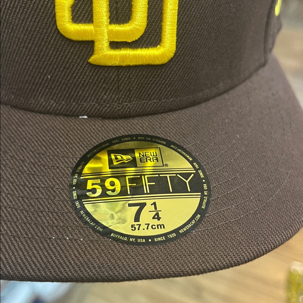 San Diego padres Brown and Yellow Baseball Cap size - Picture 7 of 7